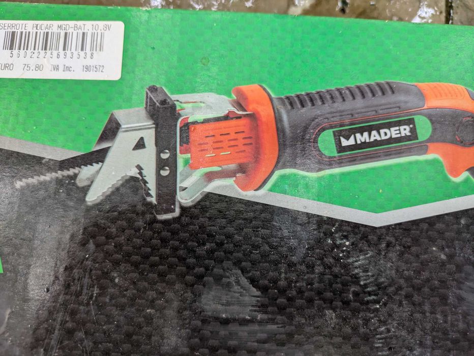 Serrote de poda a bateria Mader, 10,8v; 1,5 A. Pouco usdo