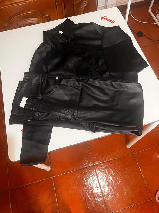 Conjunto Calças "HM" (36) e Camisa "Tiffosi" (S)
