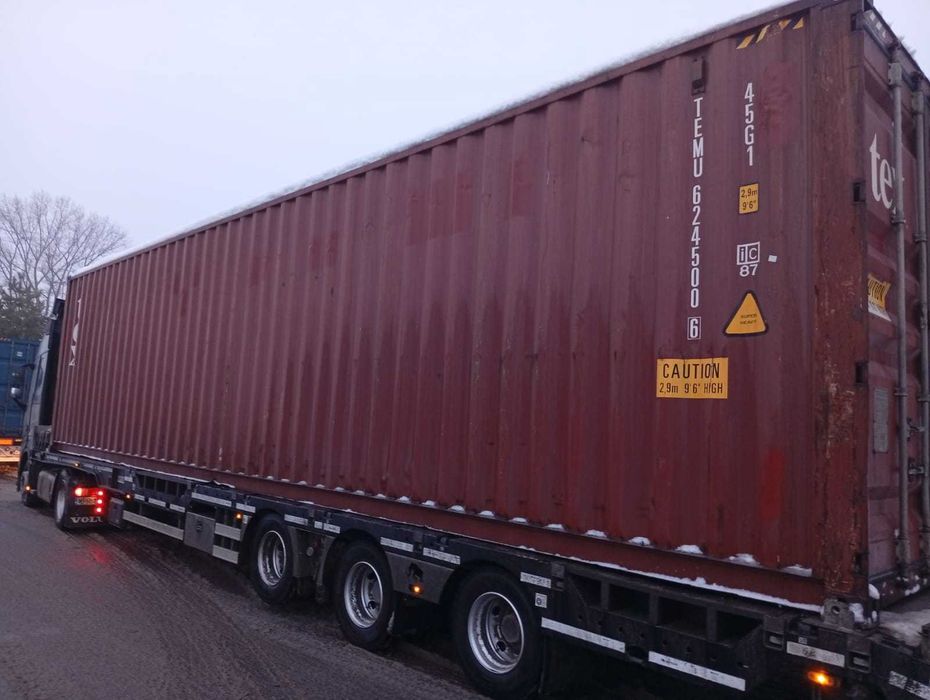 Kontener magazynowy 40HC (12 m) UŻYWANY - Transport Cała Polska