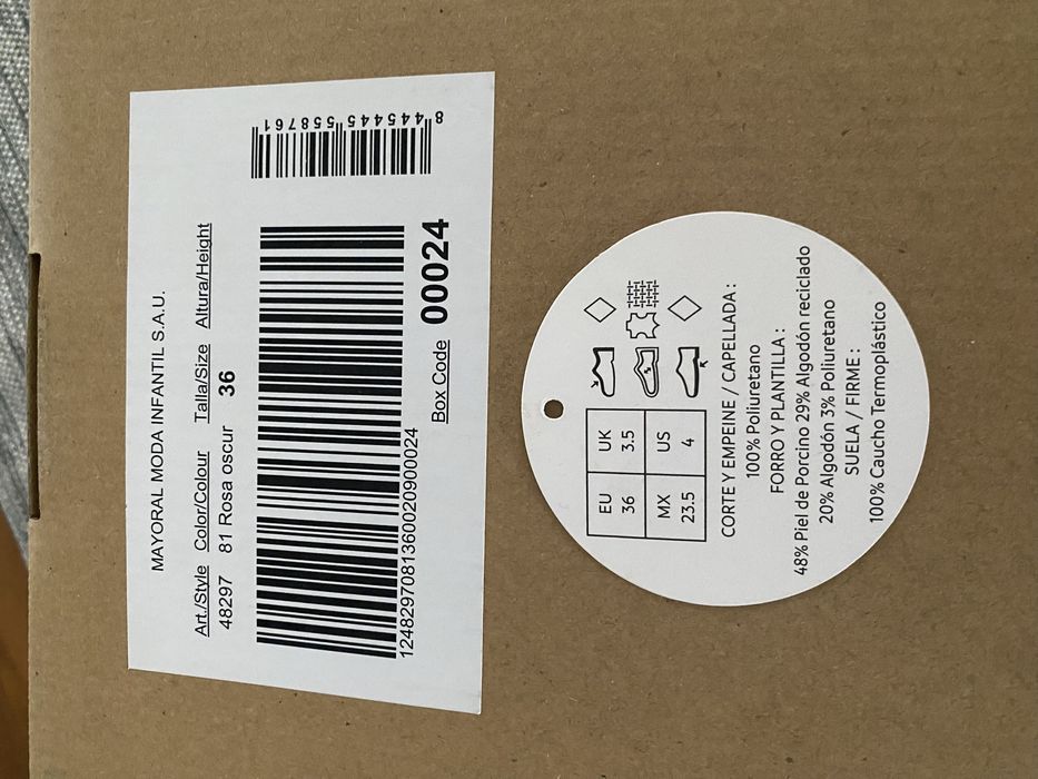 Lakierowane baleriny Mayoral roz. 36