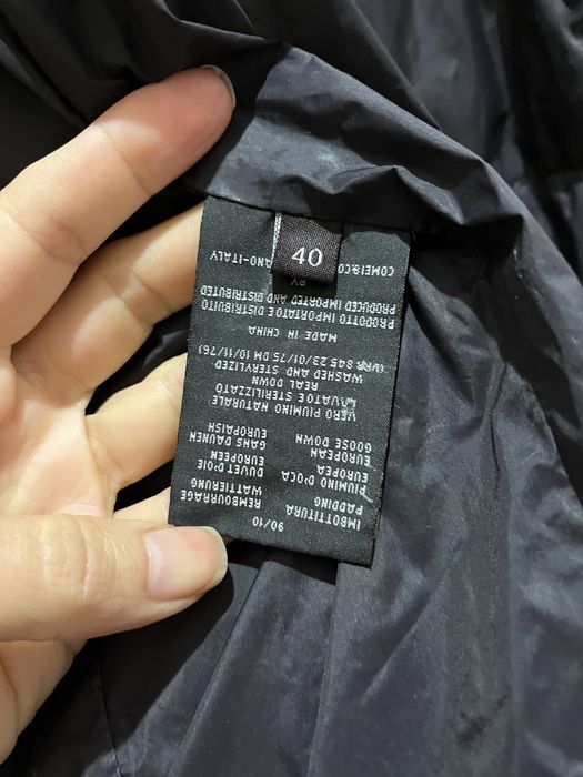 Черный пуховик размер 40