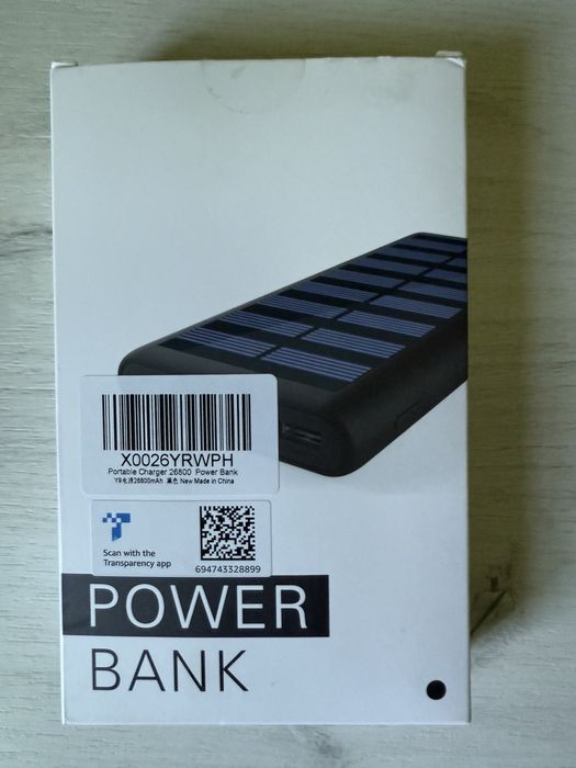 Сонячний повербанк 26800mah