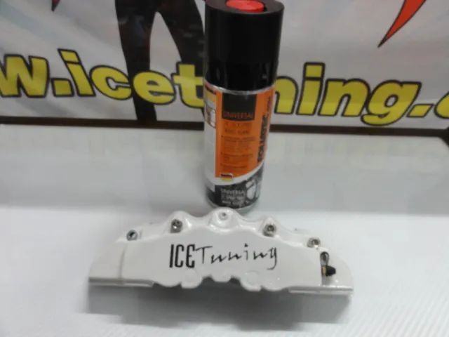 Tinta em spray de alta temperatura Foliatec para bombas / pinças de travão, kit 2 componentes em vermelho brilhante, azul brilhante, branco