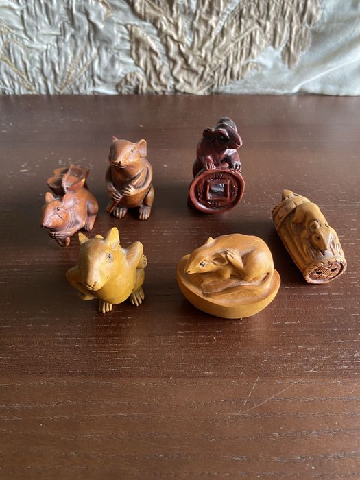 Нецкэ авторское Крыса с клеймом Япония