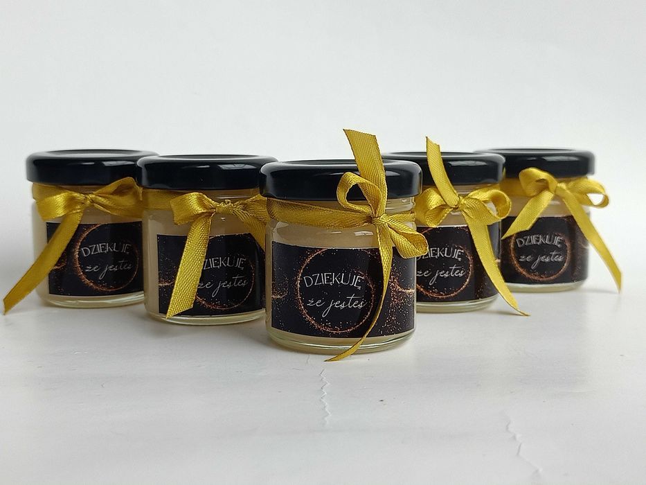 upominki podziękowania miodki z owocami liofilizowanymi 40ml LOGO