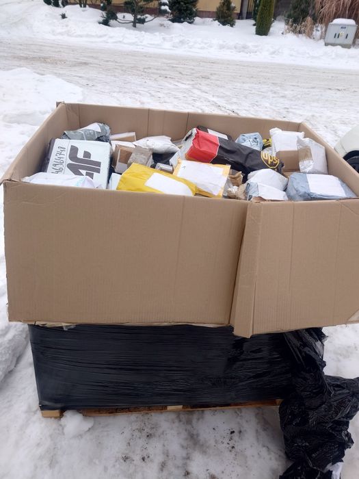 Nieodebrane paczki Zwroty Mix Amazon Allegro 3 sztuki w boxie