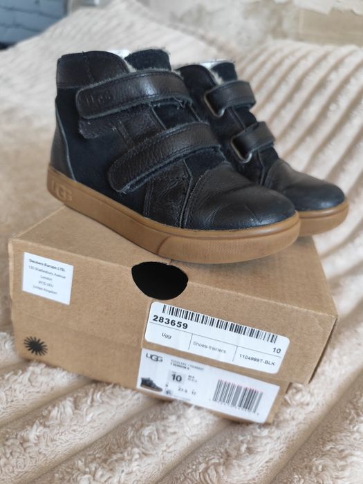 Демісезонні шкіряні чоботи Ugg 27,5р.  17 см.