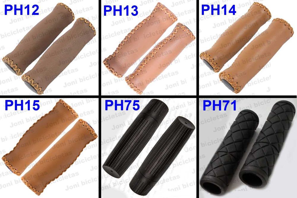 Punhos de guiador de bicicleta e de mota