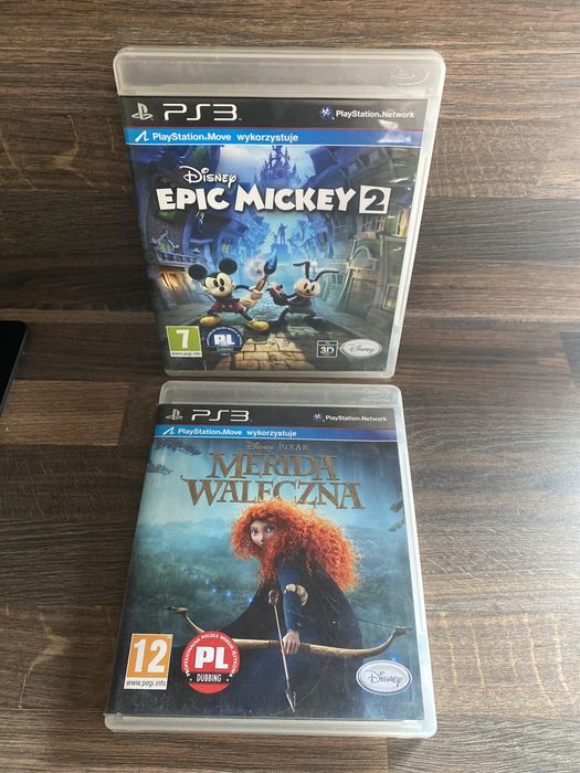 PlayStation Ps 3 Move Disney Pixar Merida Waleczna PL Epic Mickey 2 PL