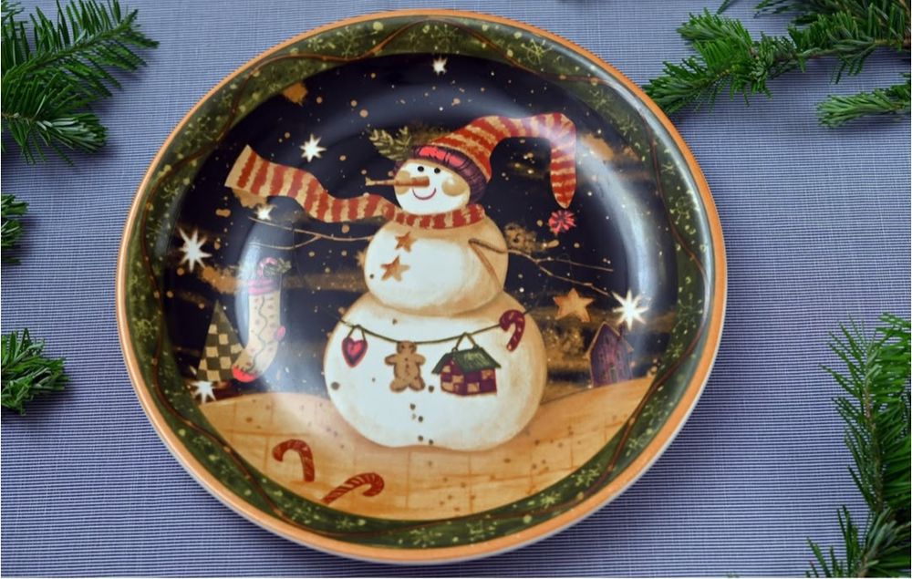 duży talerz porcelanowy