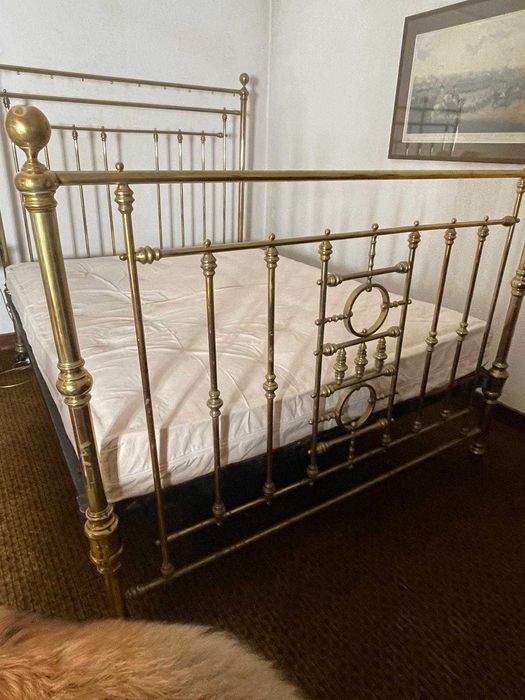 Cama de Latão Vintage Casal