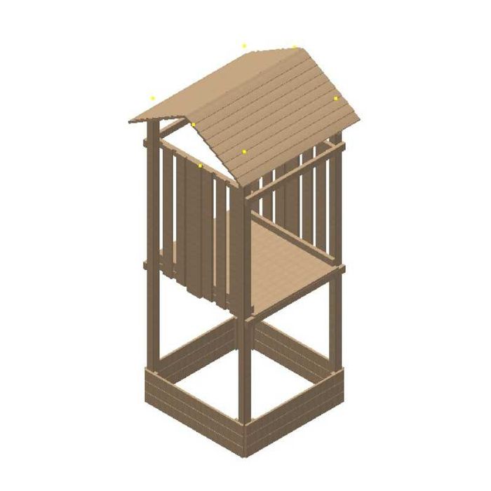 Wieża Hektor z Daszkiem + Piaskownica i Drabinka Wyprzedaż!