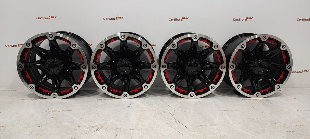 Jantes Torke 16 x 8 et -12 6x139.7 Preto Brilhante