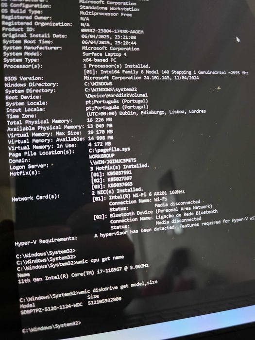 Computador Portatil Surface Laptop 4 i7
