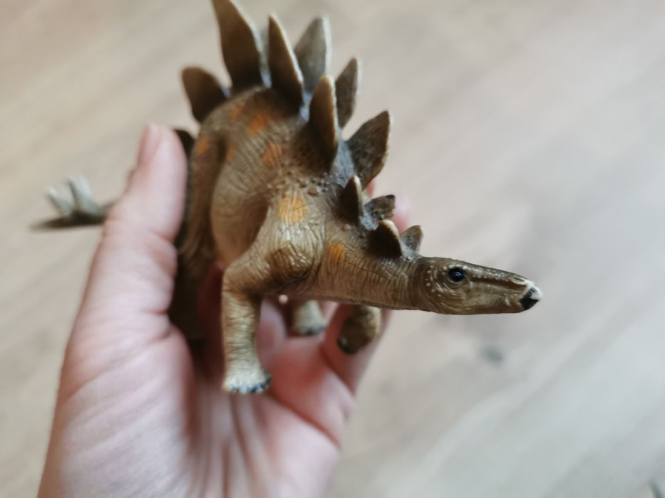 Dinozaur Stegozaur schleich ręcznie malowany figurka