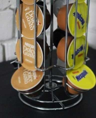 Stojak na kapsułki do kawy Kompatybilny Dolce Gusto Obrotowy 28szt