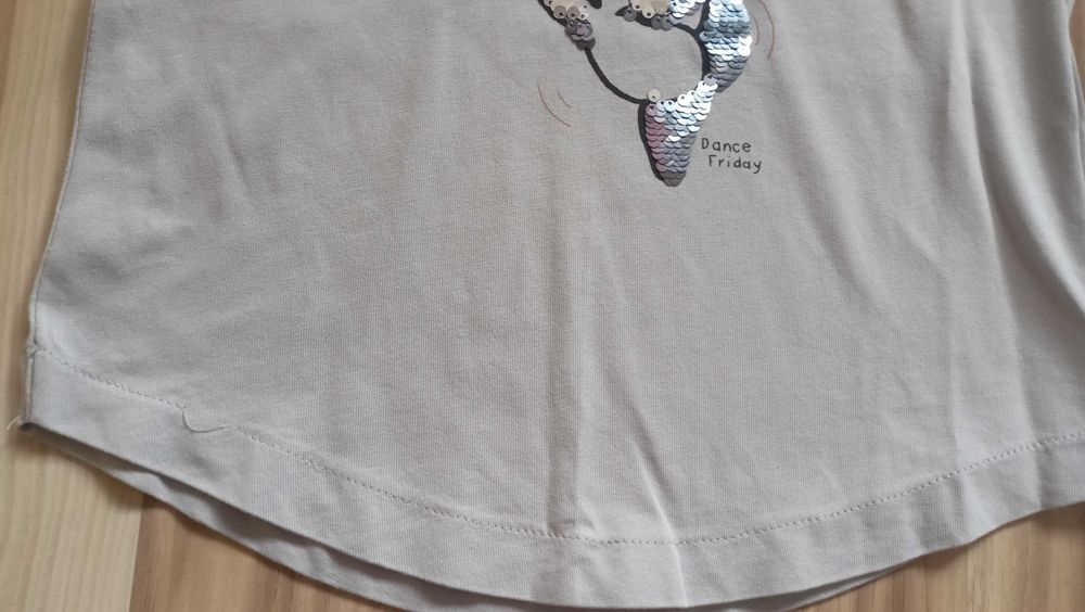 koszulka " a'la nietoperz" zara 128 szara panda