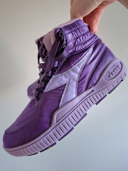 Diadora śniegowce fioletowe oryginalne unikat