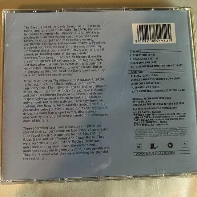 Miles Davis: Live at The Fillmore East CD Duplo de Jazz