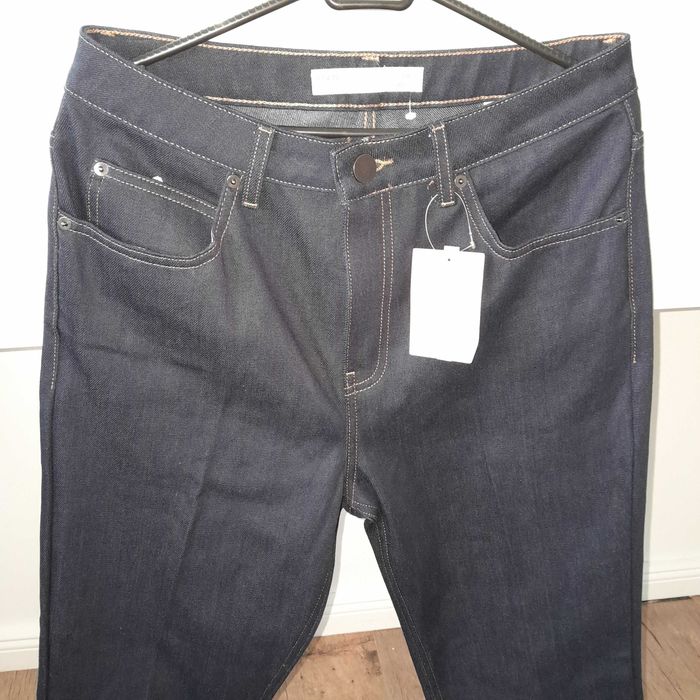 Granatowe spodnie jeansowe szwedy Asos 30/32 nowe kant