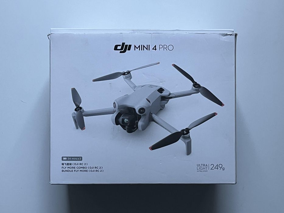 OUTLET DJI Mini 4 Pro RC 2 FLY MORE COMBO FV23 Baterie 0 cykli