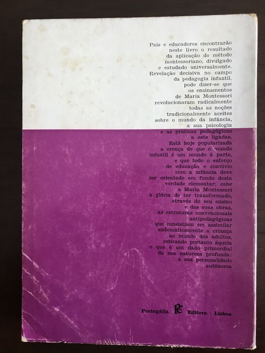 A Criança de Maria Montessori, Portugalia Editora