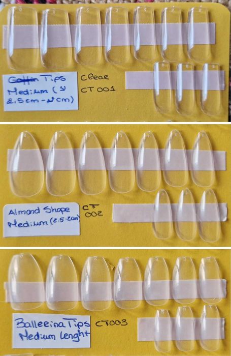 Nail Tips para Unhas Acrílicas, Gel, Press-On, etc