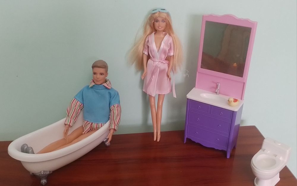 Набор  Барбі і Кен з ваннов кімнатов