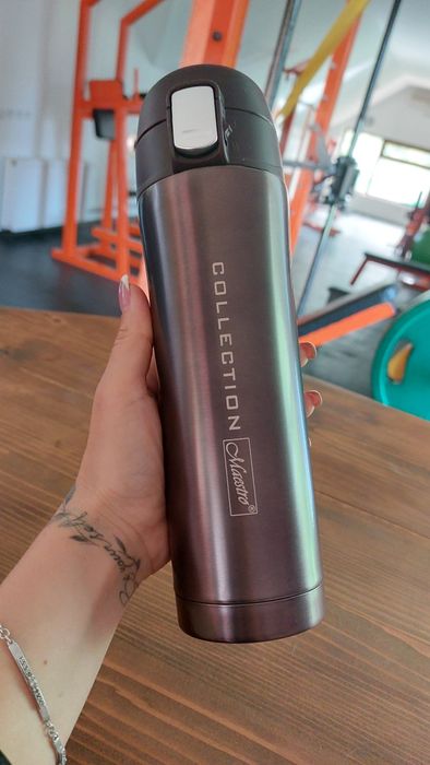 Термос металевий Maestro collection 450мл з фіксатором