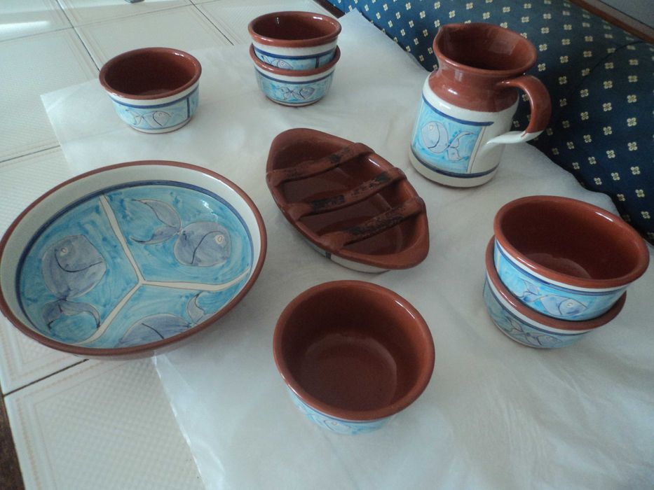 Conjunto em barro para assar ex. Enchidos