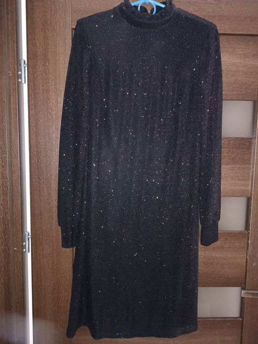 ORSAY sukienka czarna brokatowa, rozm. M