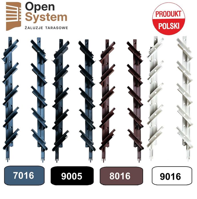 Uchwyt opensystem do żaluzja tarasowa montażu system ruchome deseczki