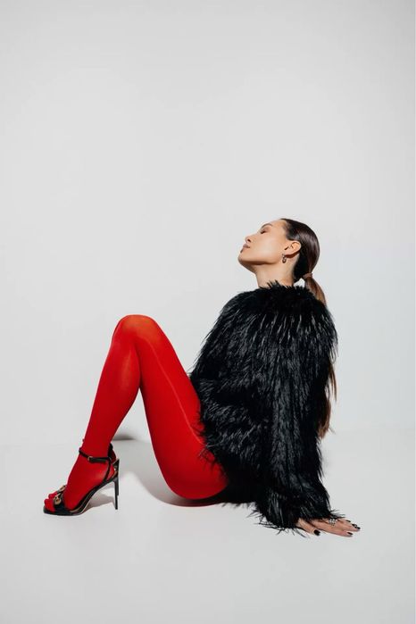 Червоні колготи, колготи бордові , капрони червоні