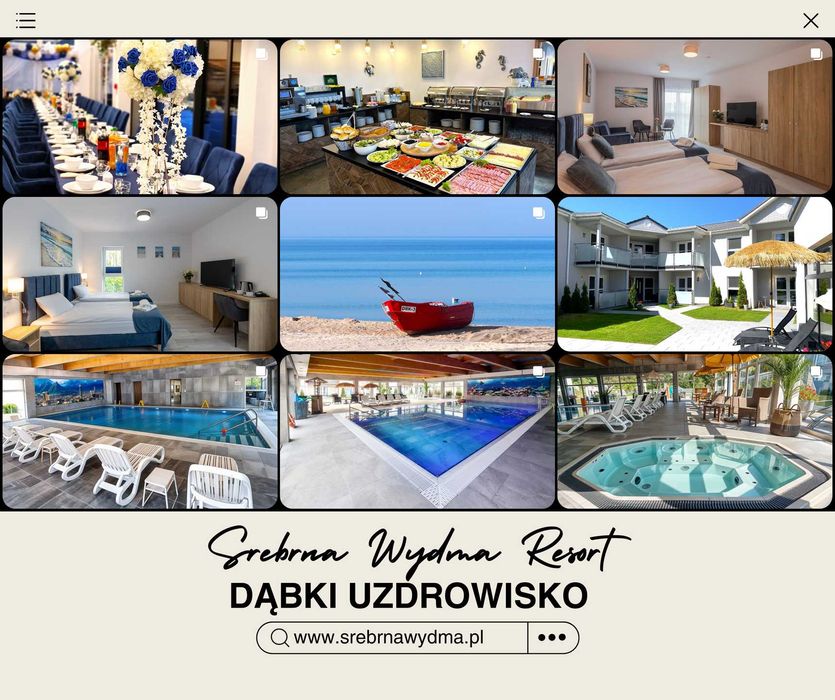Resort Srebrna Wydma Apartamenty Pokoje Basen Kryty