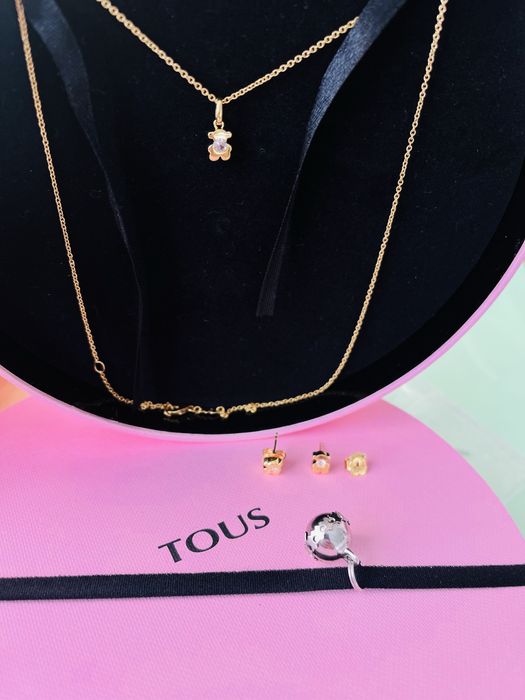 Tous nowy zestaw naszyjnik plus kolczyki