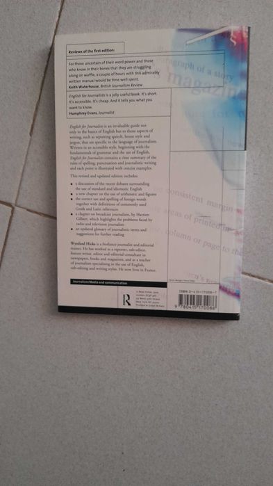 Livro Ingles English For Journalists Capa Mole