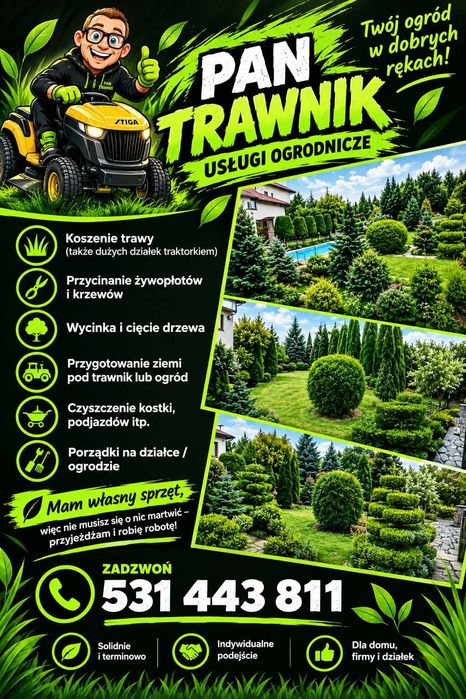 Oferuję pomoc w pracach ogrodowych