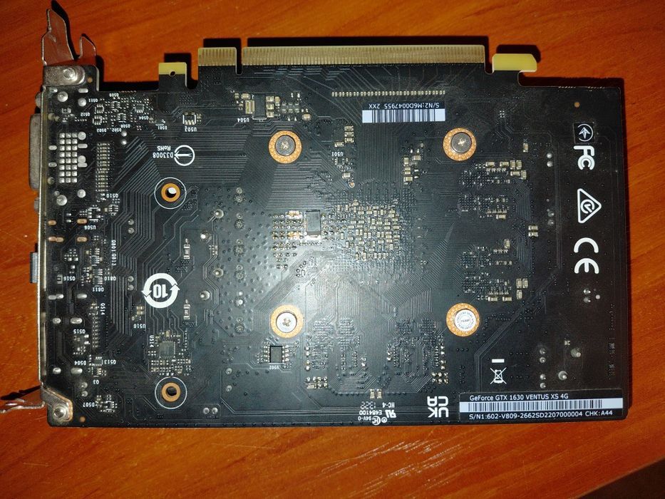 Видеокарта MSI GeForce GTX 1630 VENTUS XS OC 4GB