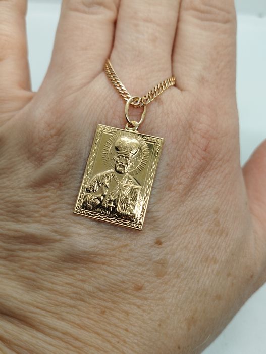 Золотая ладанка Св. Николая 1.18 грамма