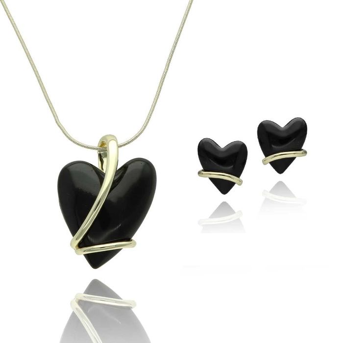 Komplet Serca z wysokiej jakości żywicy