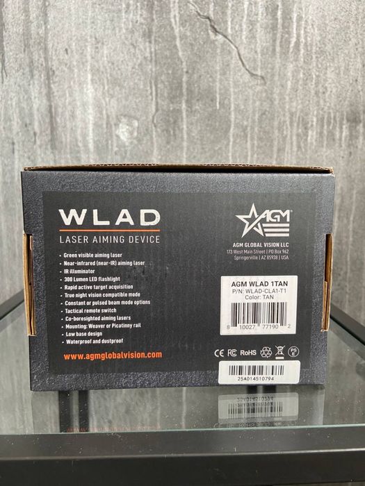 AGM WLAD 1T Tan лазерна система нова оригінал лазер CLASS 1 laser США