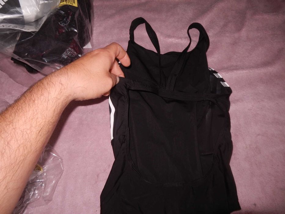 Wyprzedaż->!E0069 Adidas Jednoczęściowy kostium 36 czarny rozm.S