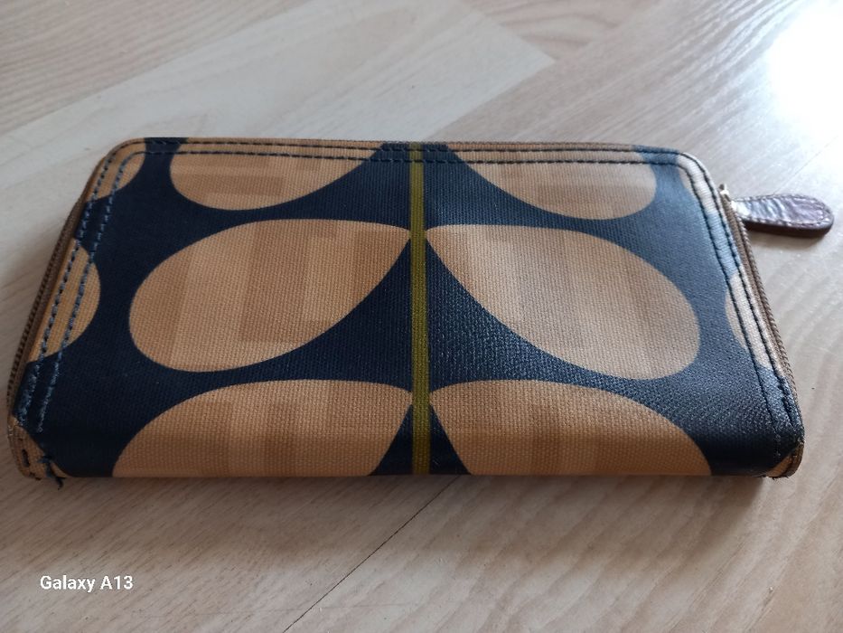 Orla kiely duży damski portfel Płótno