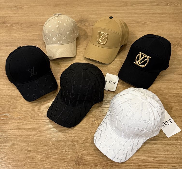 Кепка Louis Vuitton сіра чорна