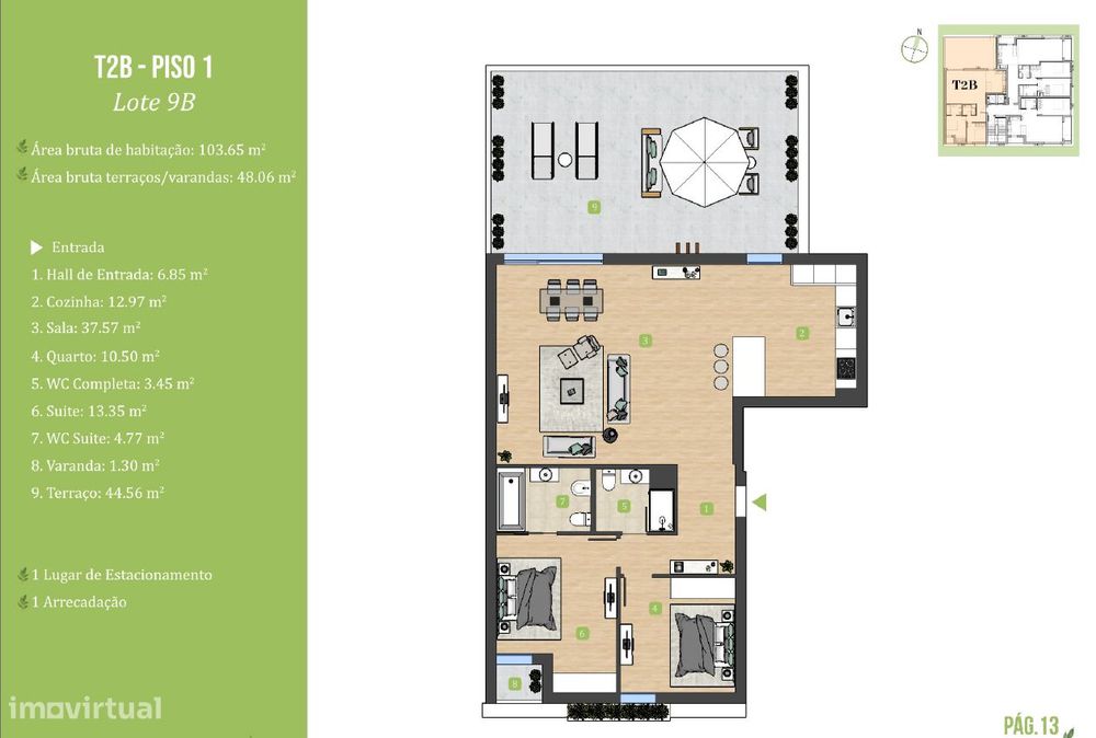 Magnífico Apartamento T2 | Oeiras