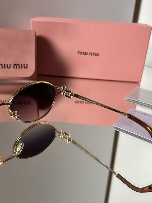Okulary zlote „miu miu”