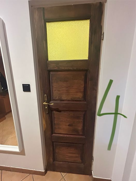 4 Drewniane drzwi wewnętrzne