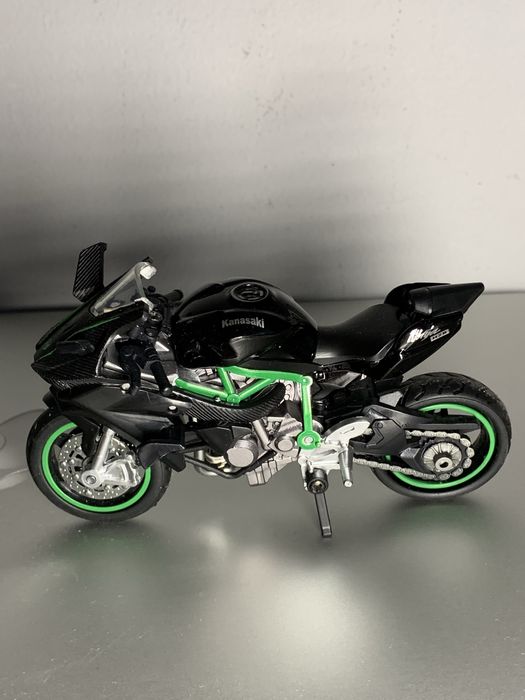 Модель 1/18 мотоцикла kawasaki ninja масштабна модель іграшка