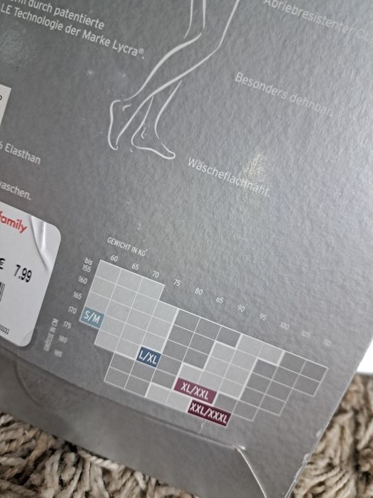 Odsprzedam rajstopy damskie czarne 40 DEN - L/XL