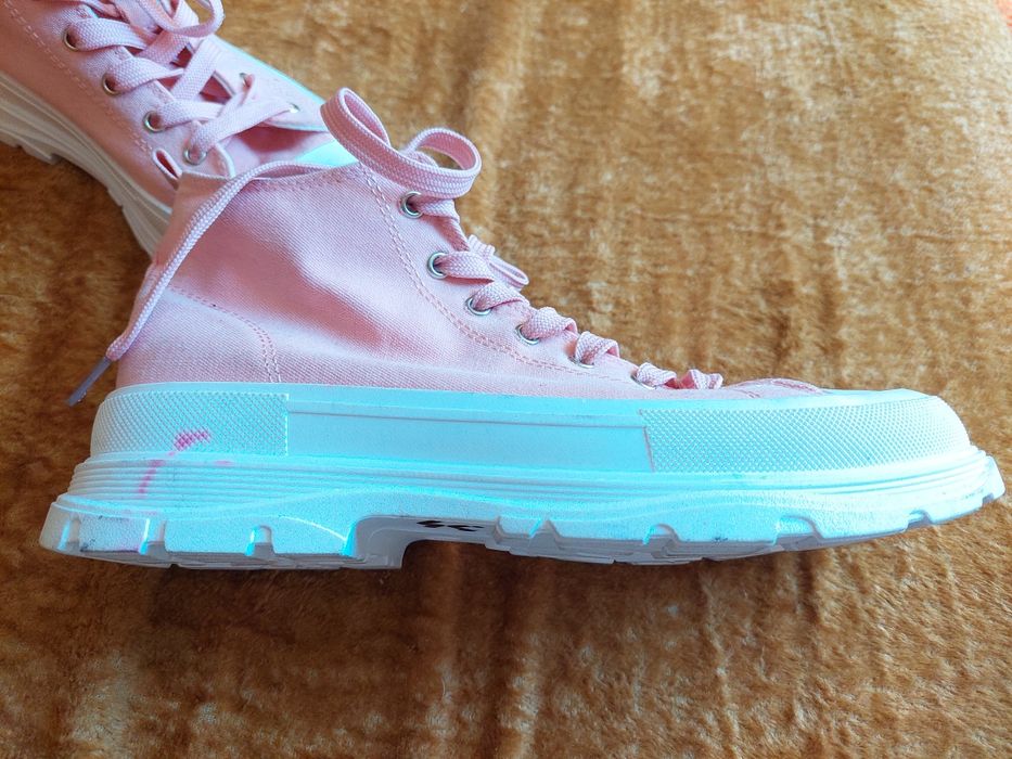 Trampki różowe wysokie do kostki 39 lekkie